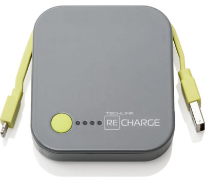 TECHLINK  Recharge 4000 Portable Power Bank - Grey